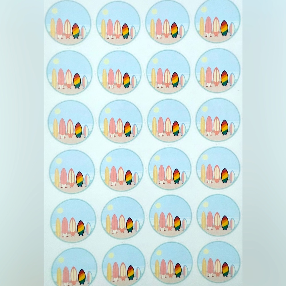 Summer surf board Stickers